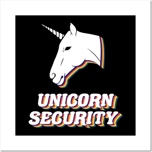 unicorn security funny unicorn bouncer, Posters and Art
